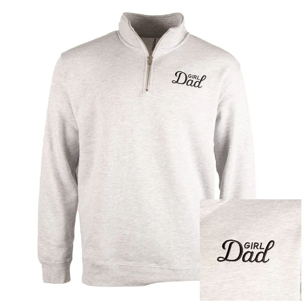 Girl Dad Embroidered Quarter Zip