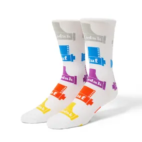 HUF X KODAK CREW SOCK // WHITE