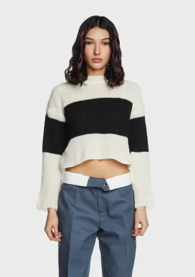 Lack Of Motivation Cropped Sweater-
